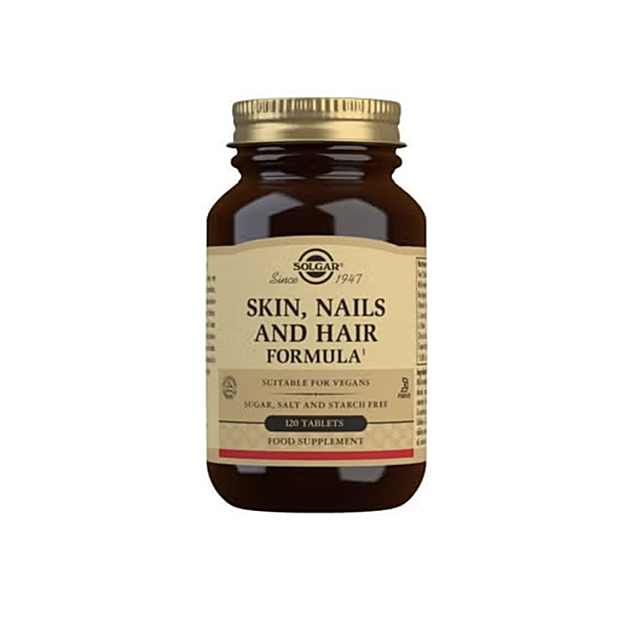 Vitaminas para pelo, piel y uñas de Solgar (36,30 euros).