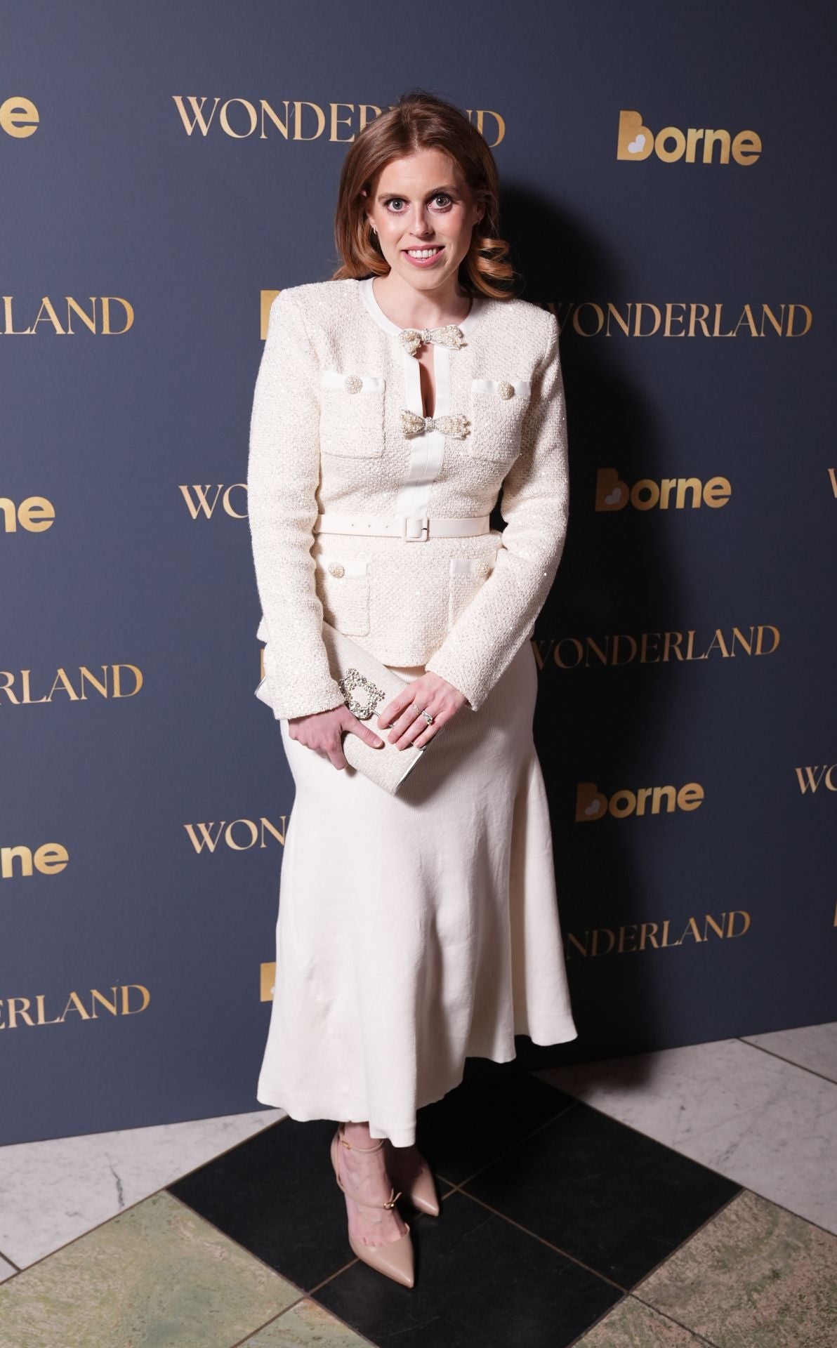 Imagen - Beatriz de York con un vestioo de tweed blanco. / GTRS