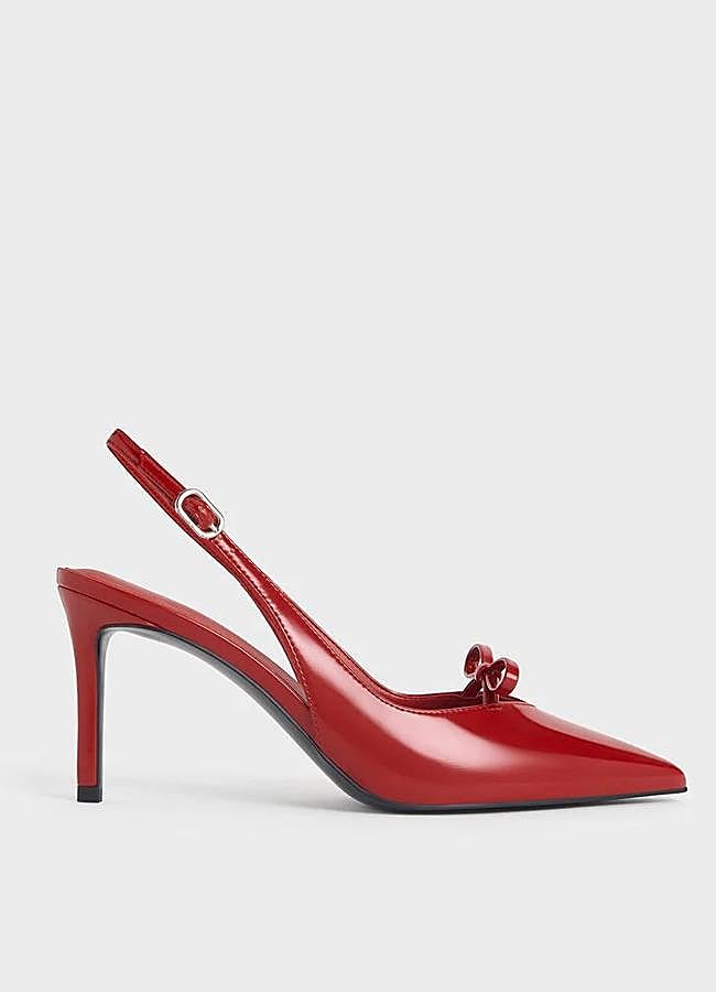 Imagen - Patent Bow Slingback Pumps de Charles & Keith, 79 euros.