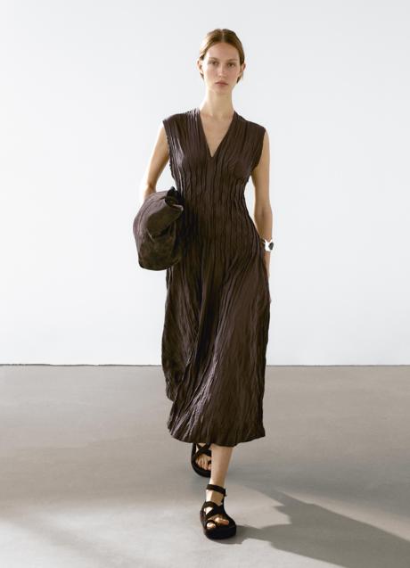 Imagen - Vestido marrón de Massimo Dutti (79,99 euros)