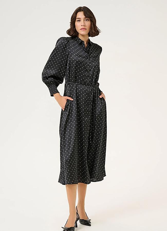 Imagen - Vestido de lunares satinado