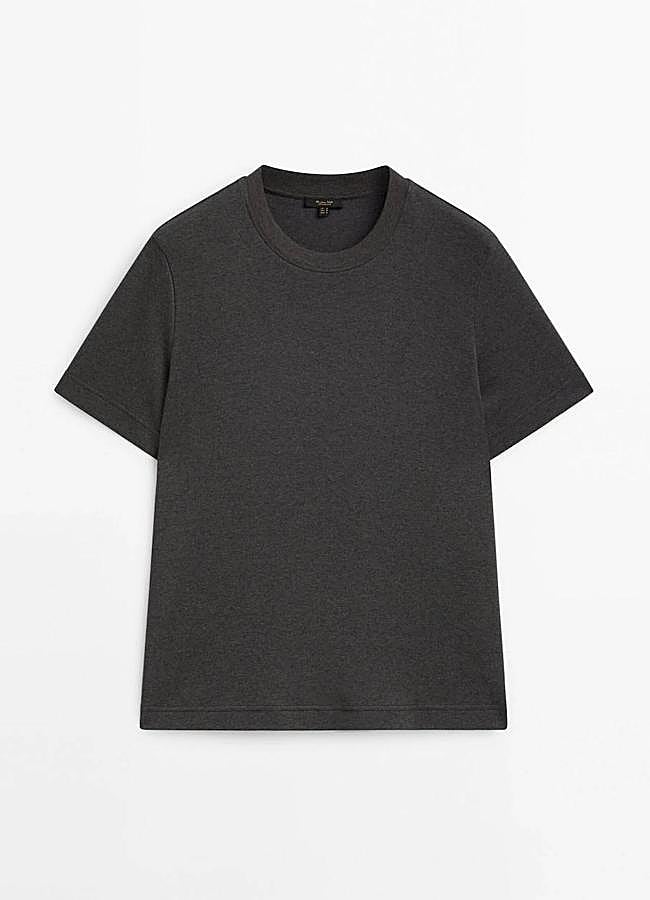 Imagen - Camiseta manga corta 100% algodón de Massimo Dutti (25,95€)