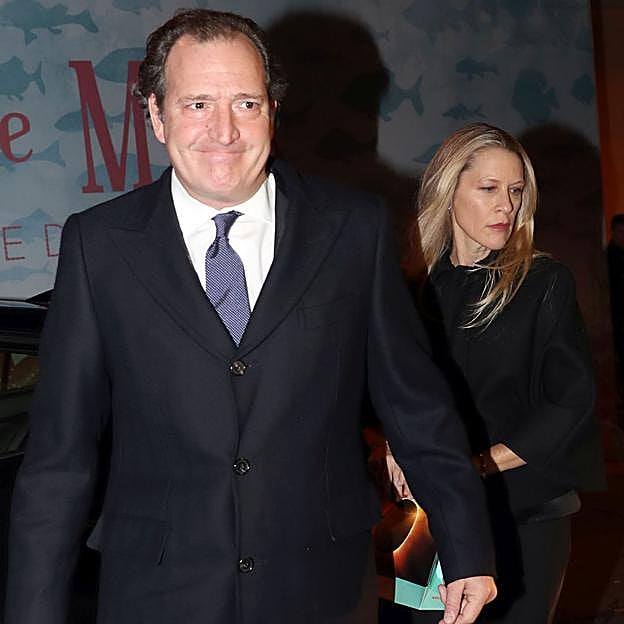 Juan Gómez-Acebo, con su exmujer, Winston Holmes Carney. 