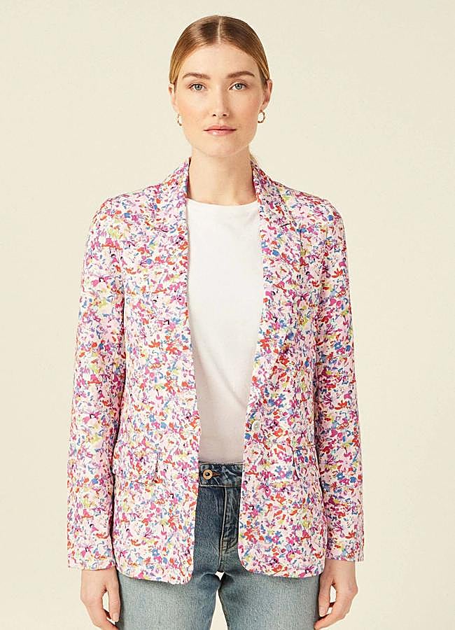 Imagen - Blazer de flores multicolor