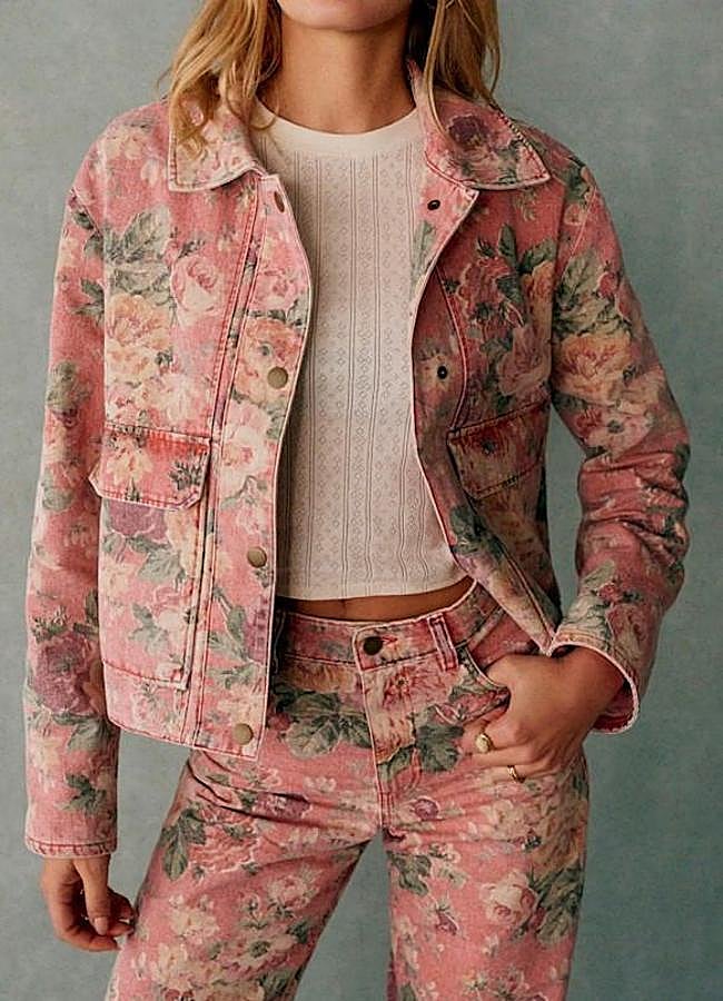 Imagen - Chaqueta vaquera de flores