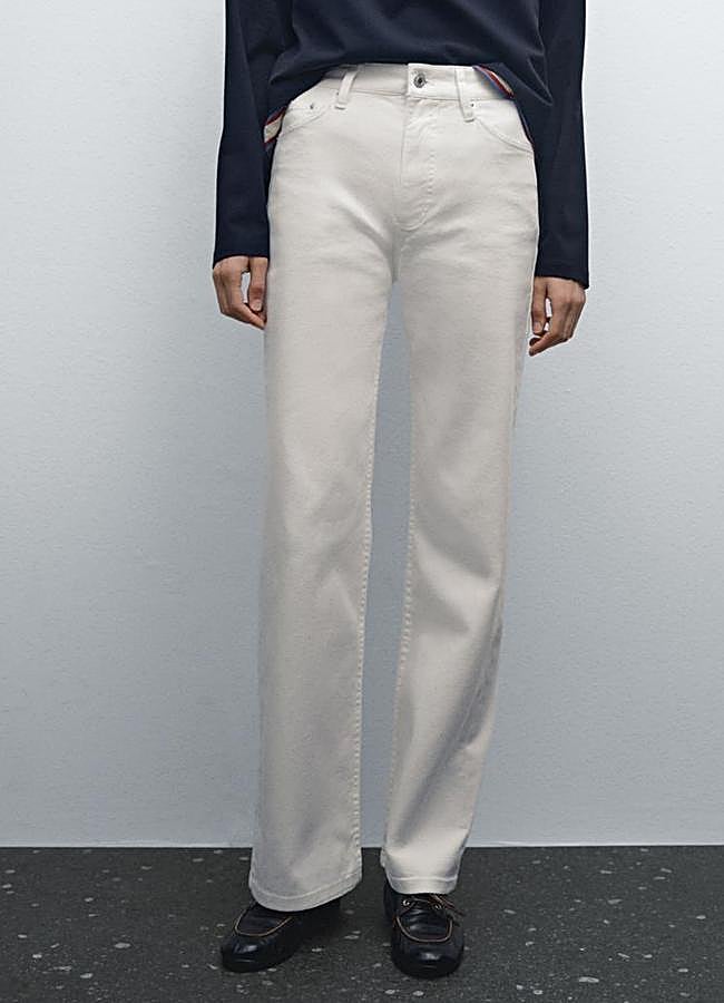 Imagen - Pantalón tejano tiro alto straight fit de Massimo Dutti (39,95€)