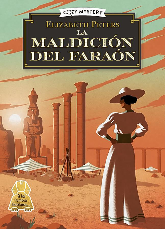Imagen - Portada de La maldición del faraón, el nuevo cozy mystery de Elizabeth Peters. / Alma Editorial.