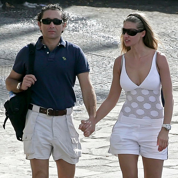 Álvaro Fuster y Anne Igartiburu, paseando por Tenerife. 