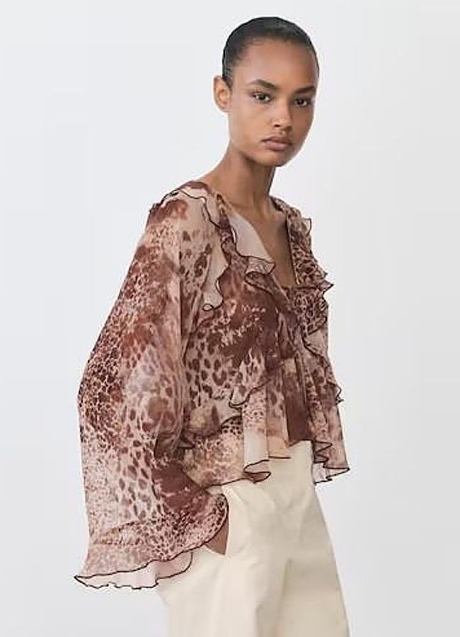 Imagen - Camisa de volantes animal print