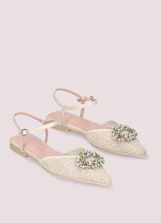 Imagen - Bailarinas destalonadas de encaje de Pretty Ballerinas, 269 euros.