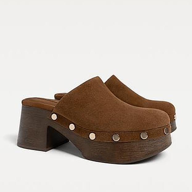 Zuecos tacha piel (39,99€)