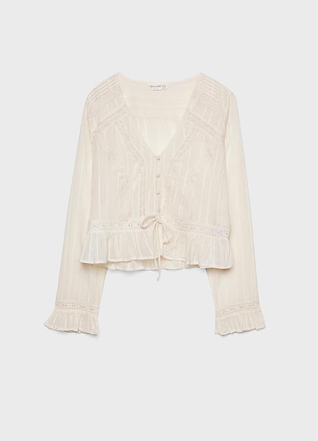 Imagen - Blusa fluida encaje (25,99€)