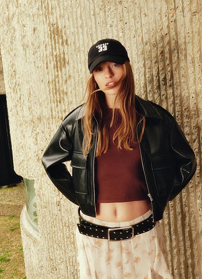 Imagen - Chaqueta bomber efecto cuero