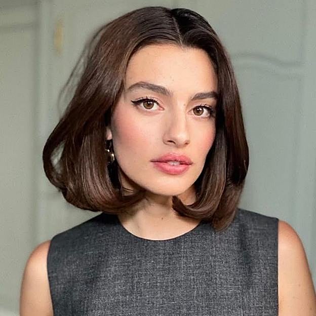 Diana Silvers con corte de pelo italian lob