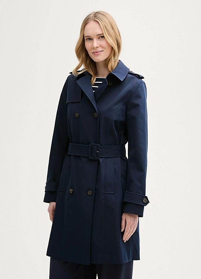 Imagen - Gabardina azul marino de Tom Tailor, 119,99 euros.