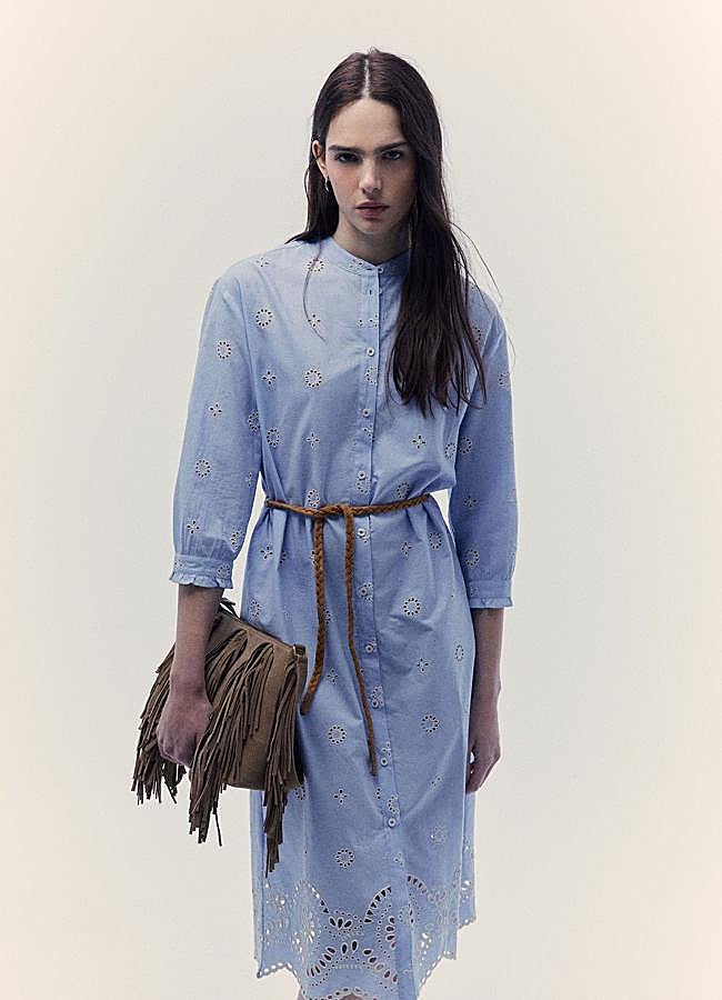 Imagen - Vestido camisero bordado