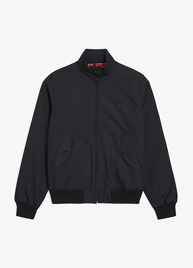 Imagen - Chaqueta Harrington en color negro de Fred Perry.