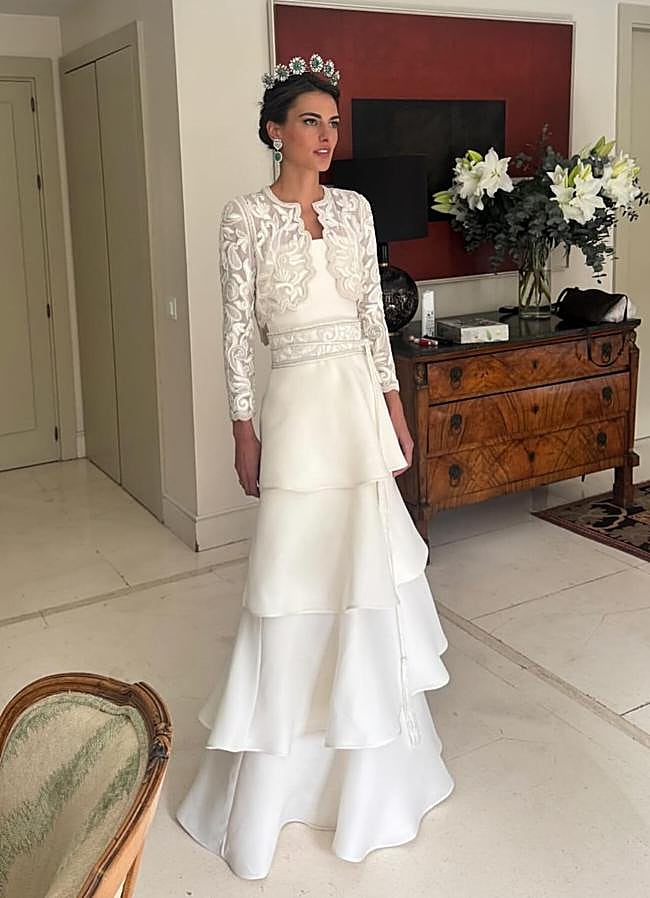 Imagen - Victoria Matossian con un vestido de Jorge Vázquez. / @mrjorgevazquez