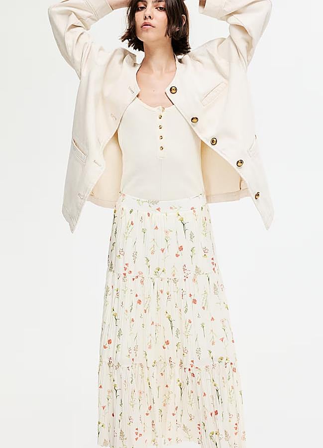 Imagen - Falda de flores plisada