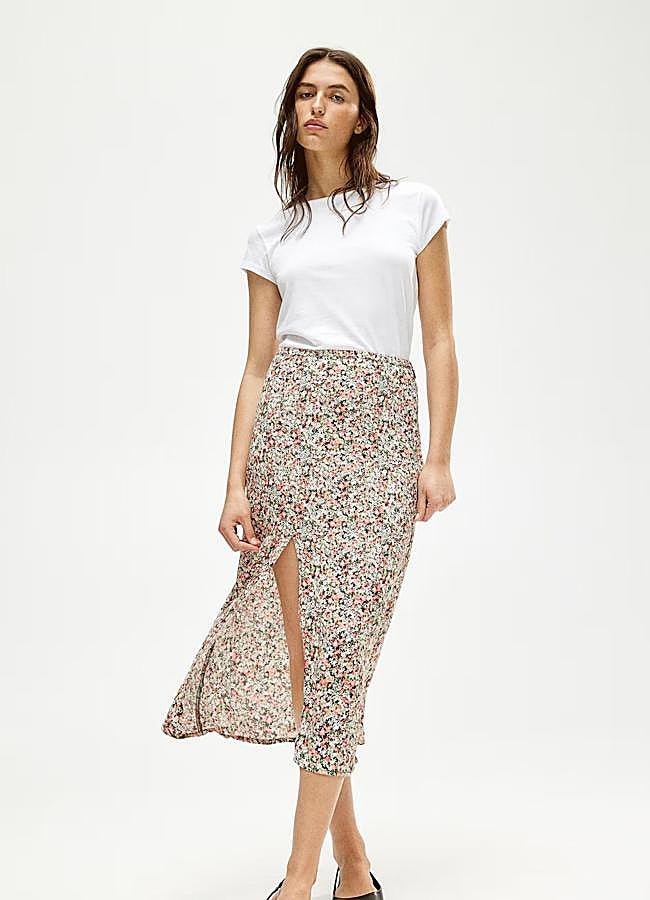 Imagen - Falda de flores con abertura