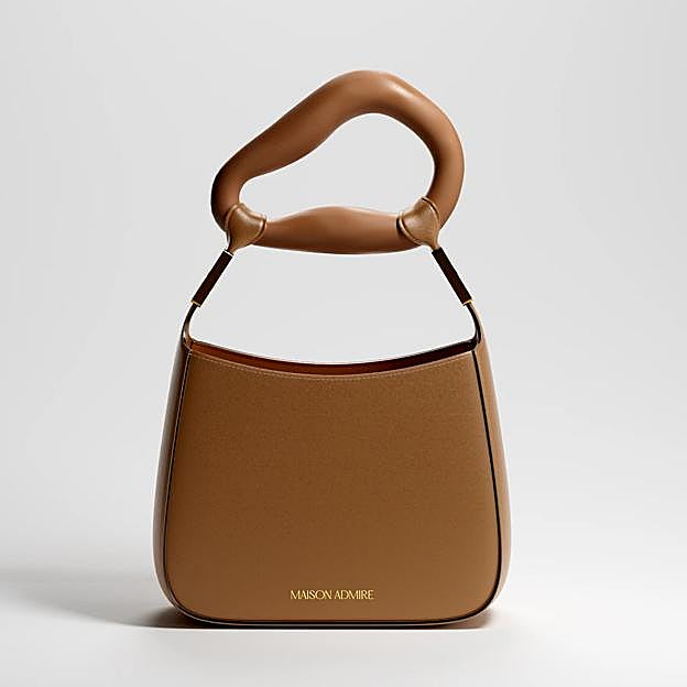 Bolso marrón de piel vegana de Maison Admire.