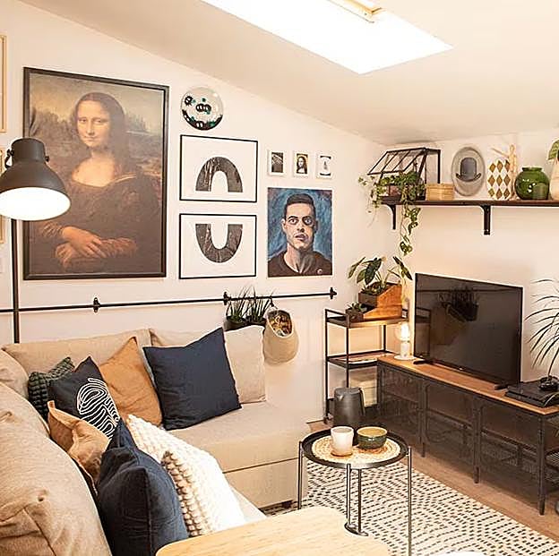 Cómo decorar un pequeño ático abuhardillado de 45m2 para que parezca más grande y sea funcional