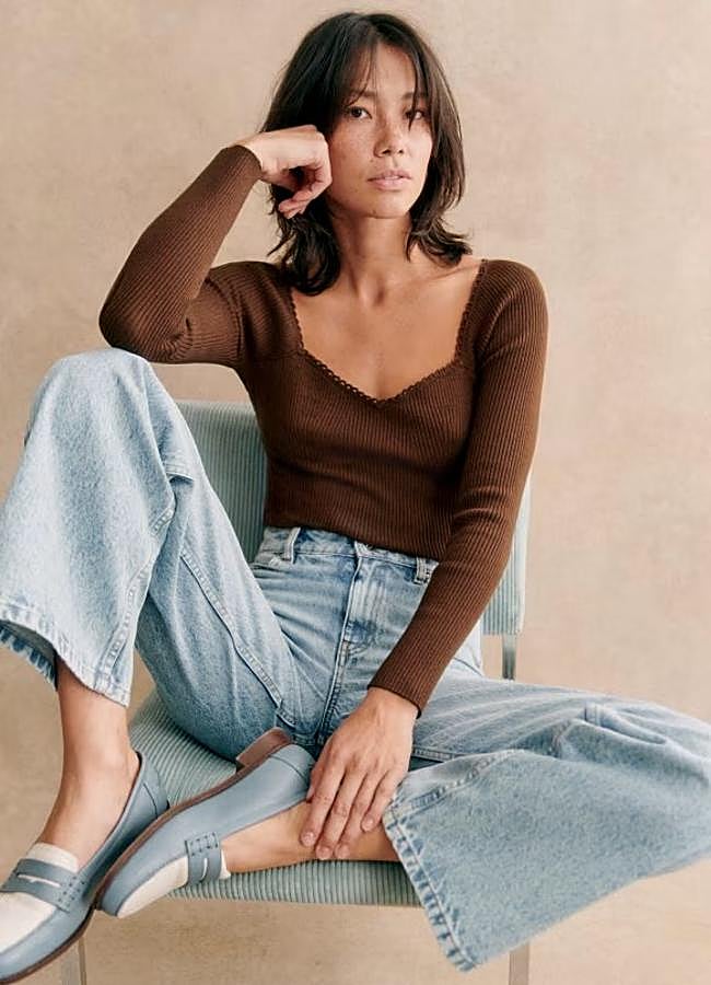 Imagen - Jersey marrón de Sézane, 95 euros.