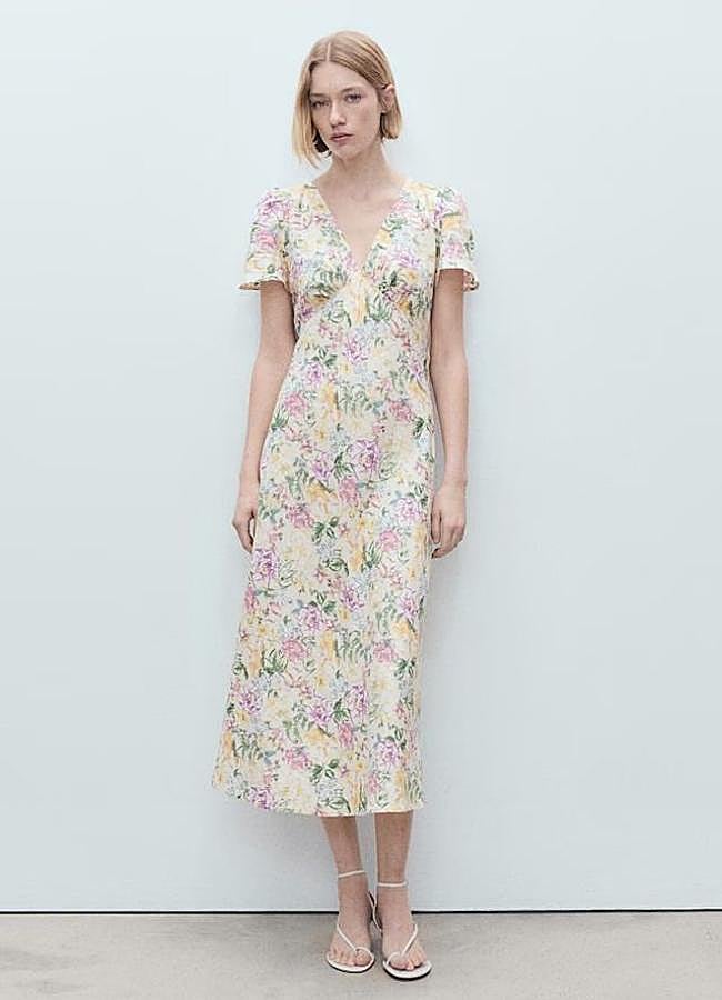 Imagen - Vestido de lino con estampado de flores