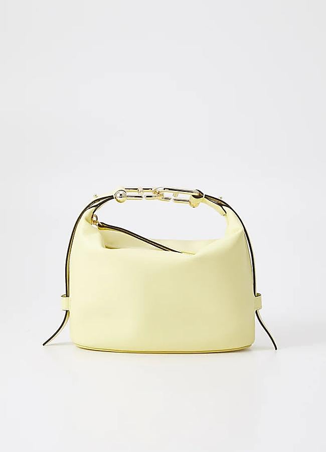 Imagen - Bolso de mano en amarillo mantequilla de Furla.