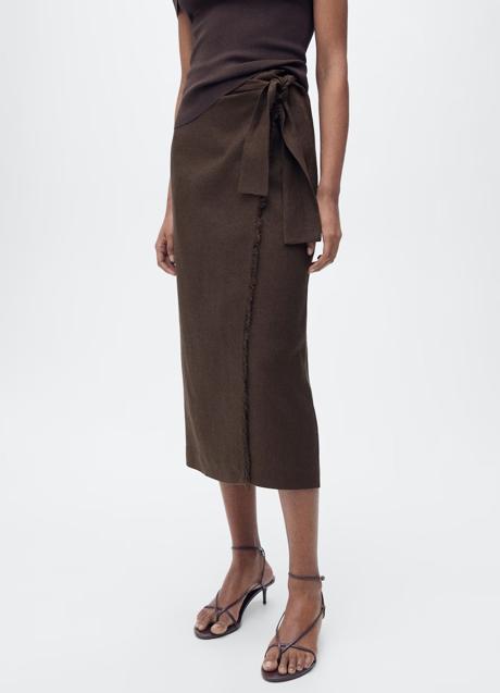 Imagen - Falda marrón de Mango (39,99 euros)