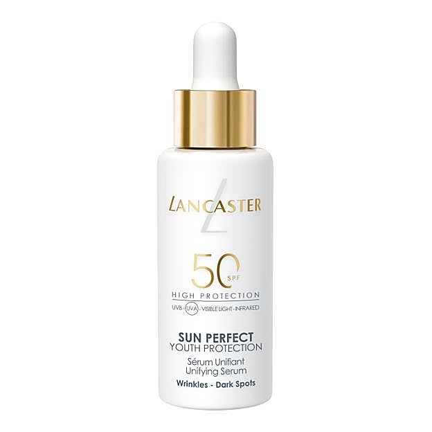 Sérum con protección solar Sun Perfect de Lancaster.