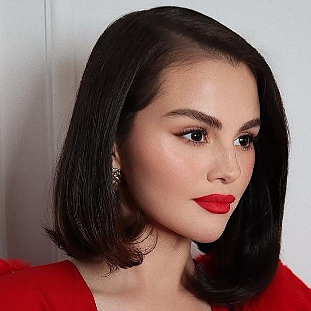 Selena Gómez con luxe bob liso