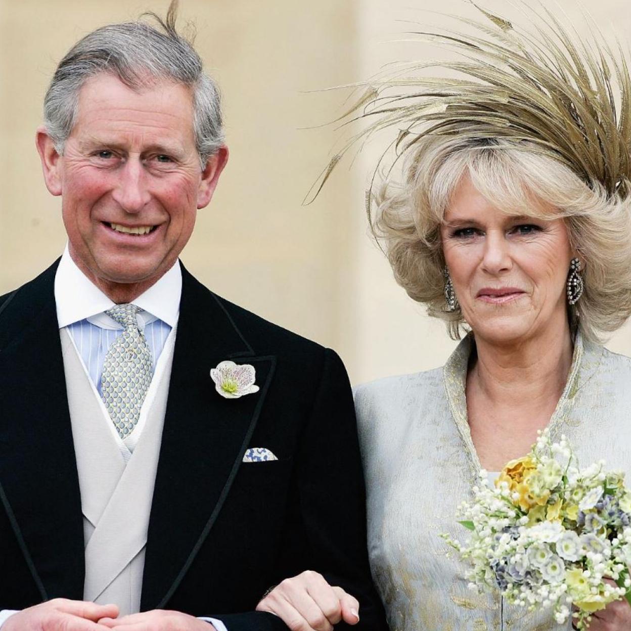Carlos y Camilla, el día de su boda. 