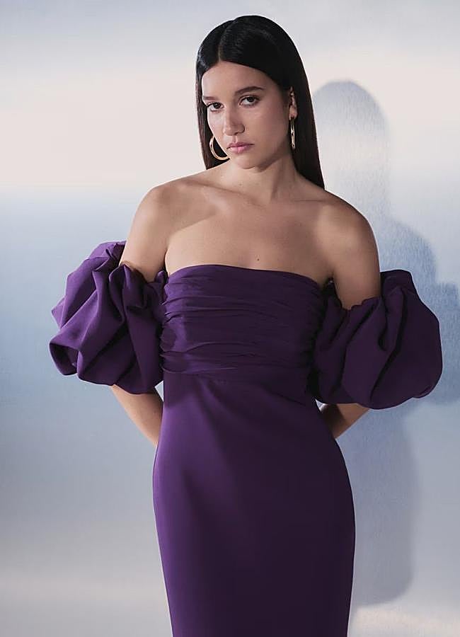 Imagen - Vestido de invitada con mangas globo