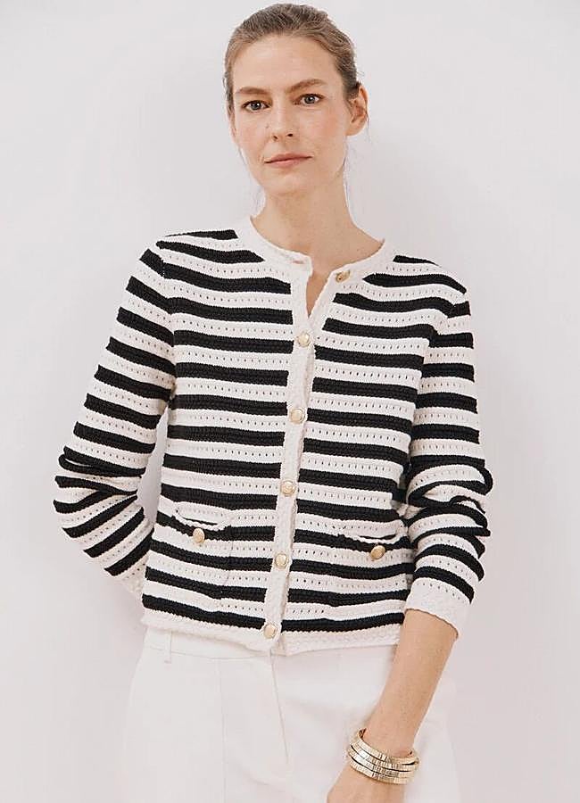 Imagen - Chaqueta de punto con estampado de rayas