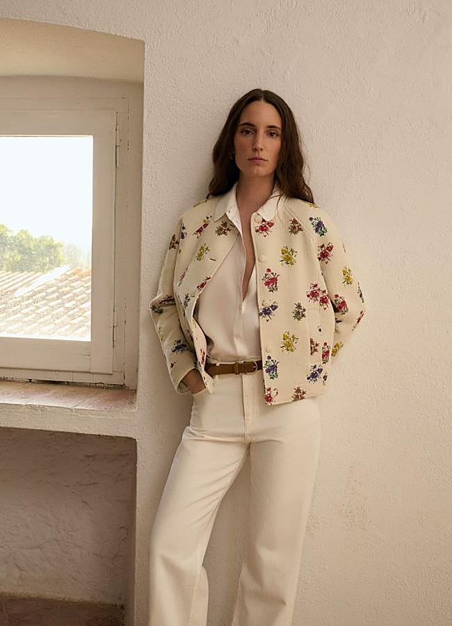 Imagen - Chaqueta bomber con estampado de flores