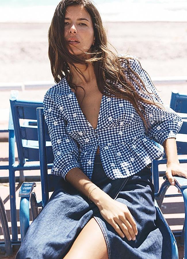 Imagen - Blusa de cuadros vichy.