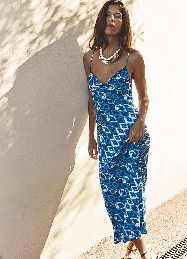 Imagen - Vestido estampado en color azul.