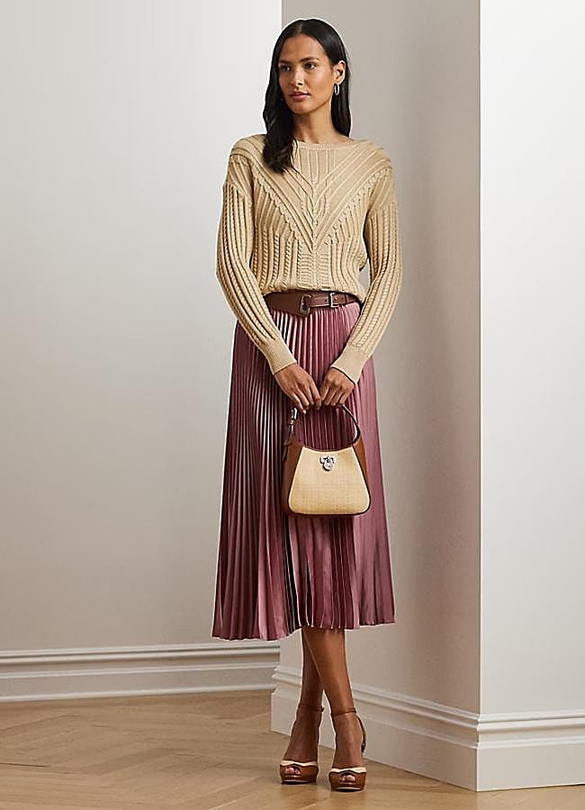 Imagen - Falda plisada en tonos empolvados de Ralph Lauren, 299 euros.