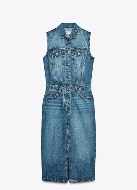 Imagen - Vestido vaquero con botones de Zara (39,99 euros)