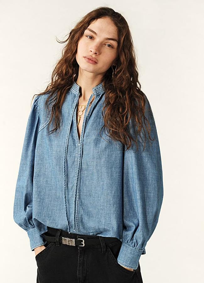 Imagen - Blusa en denim de Ba&sh.