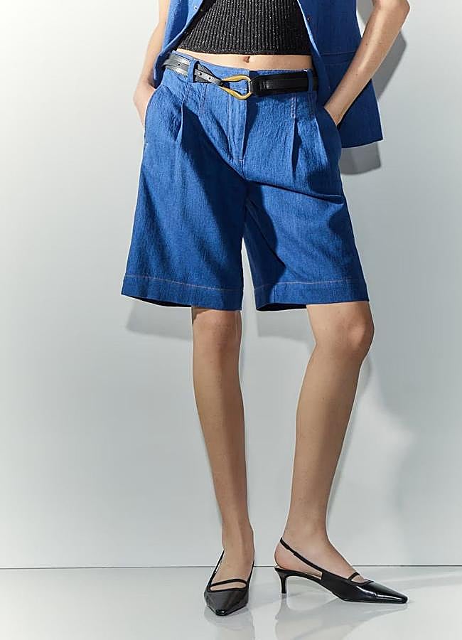 Imagen - Pantalones cortos en tejido denim