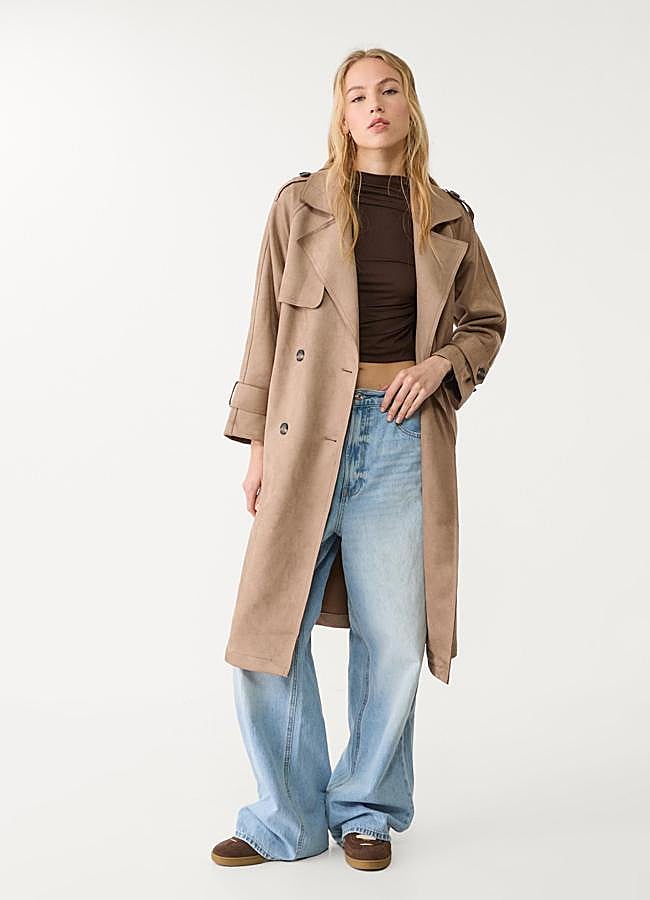 Imagen - Gabardina efecto ante larga