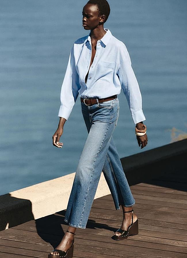 Imagen - Vaqueros cropped culotte