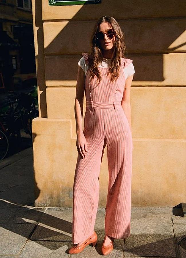 Imagen - Peto largo de rayas rojo