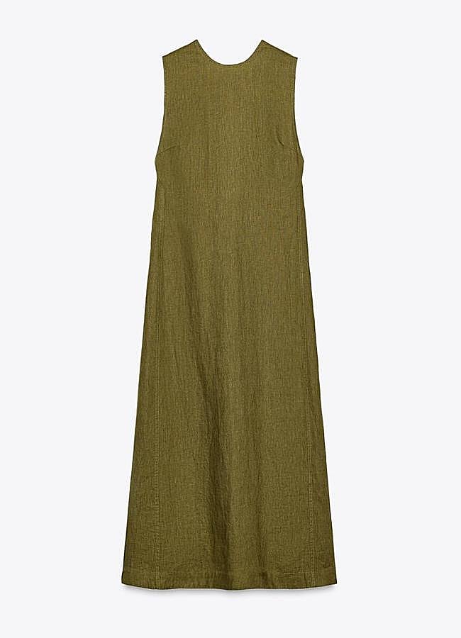Imagen - Vestido midi lino 100% ZW Collection (49,95€)