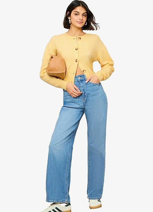 Imagen - Cárdigan amarillo de Friends Like These, a la venta en Zalando, 61 euros.