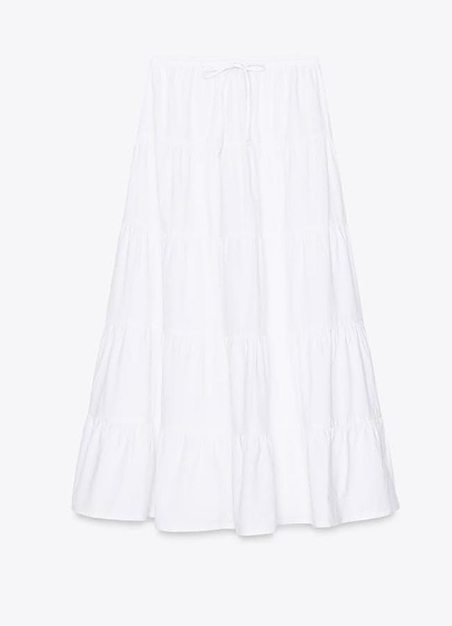 Imagen - Faldas blancas para la primavera (ZARA)