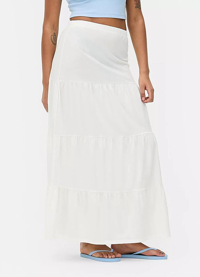 Imagen - Falda blanca largo