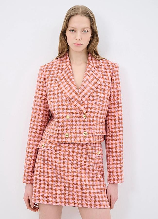 Imagen - Chaqueta de tweed con estampado de cuadros